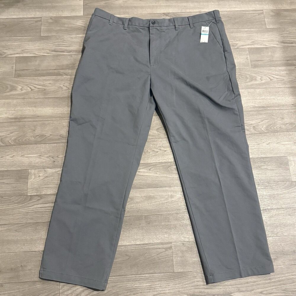 IZOD Performance Plus Stretch Non-Iron Wicking Chino Pants 46x32 NWT 3a MSRP $80